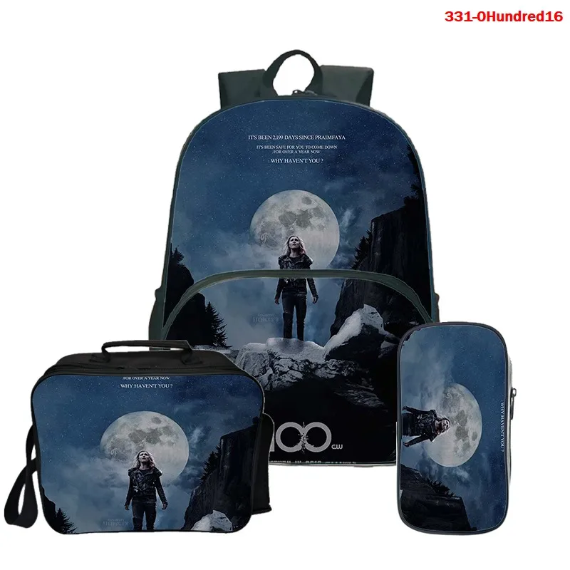 

The 100 Fashion Cartoon Backpack Shoulder Bag 3D Print School Bag Mochilas Student Back To School 3pcs/Set Backpack with Pen Bag