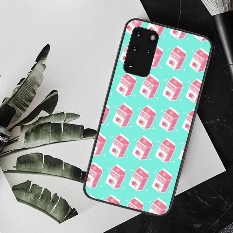 NBDRUICAI Kawaii японский клубника молока пользовательские фото мягкий чехол для