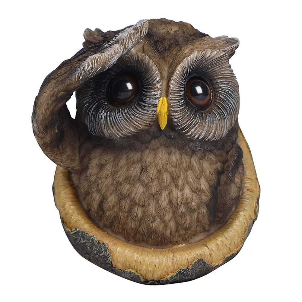 

Совы дерева моделирования цветочный орнамент украшения творческий мультфильм сова с подсветкой, бесплатная доставка газонная скульптура ...