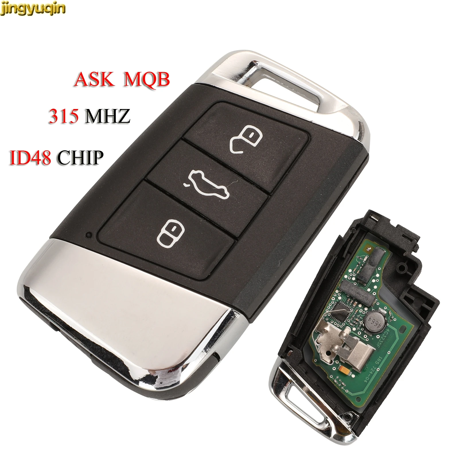 

Jingyuqin Remote Car Key Control ASK 315MHZ MQB ID48 Chip For Volkswagen VW Magotan Passat B8 Skoda A7 3B Full Key
