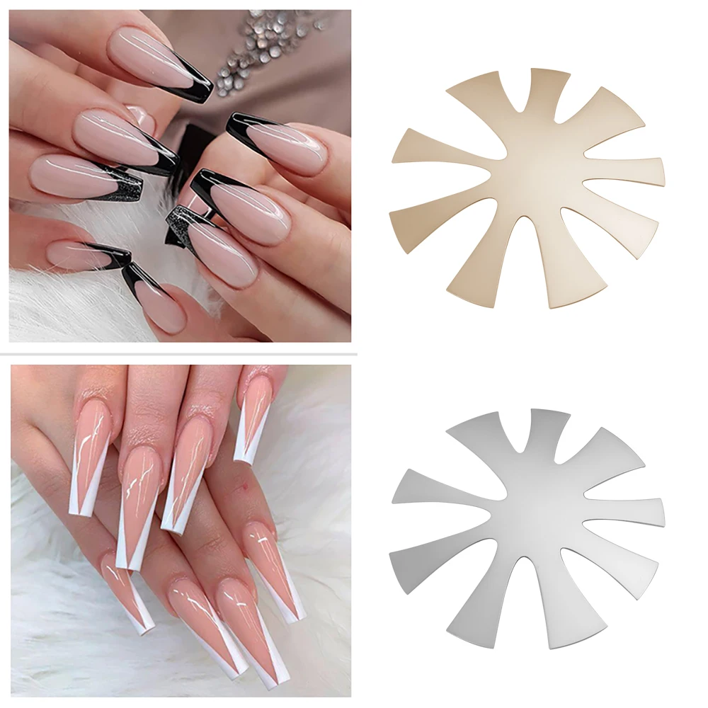 

Профессиональные V-образные наконечники для легкой резки во французском стиле, 9 размеров, инструменты для маникюра, резак для ногтей, клипп...