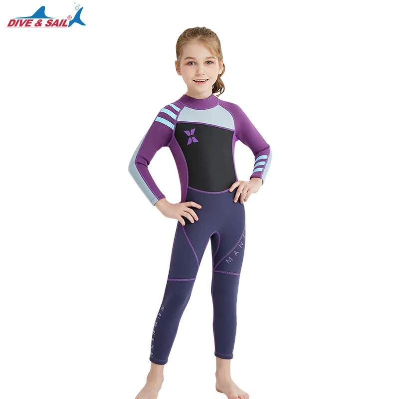 Kids Wetsuits 3mm Neoprene Children's Wetsuit for Boys girls Swimming Diving Rash Guard Surfing