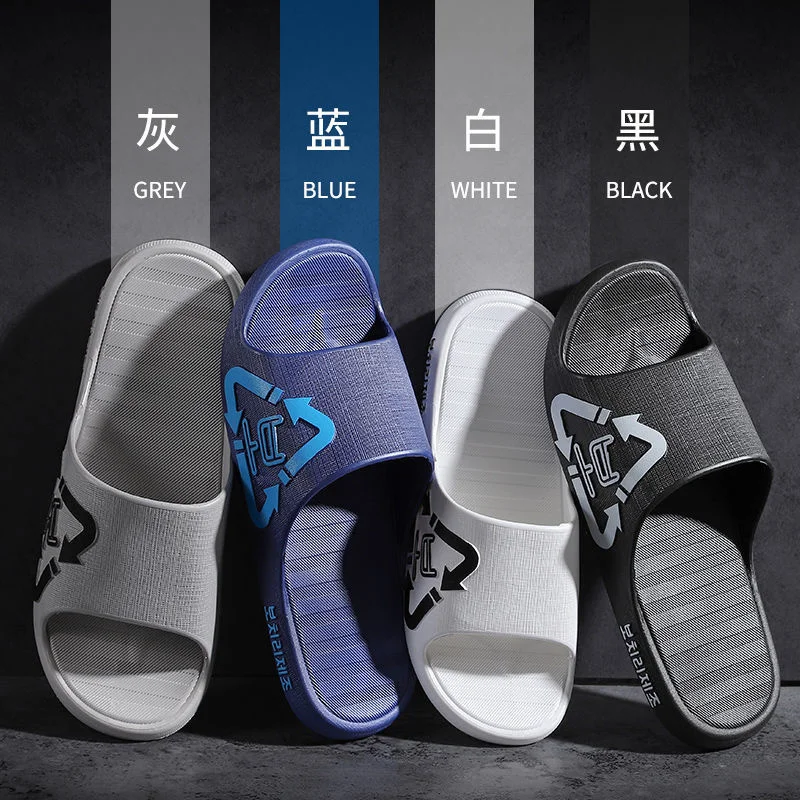 

Summer Men Beach House Slippers Sandals Luxury Designer Men Casual Shoes Fashion Non-slip Home Bathroom Thick Bottom Slipper