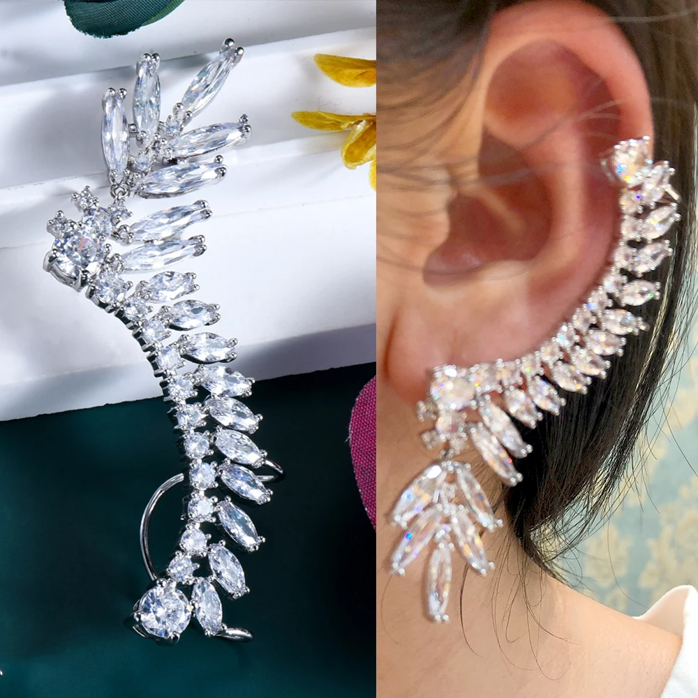 

Ювелирные изделия Kellybola, блестящие серьги-гвоздики с полностью кубическим цирконием, женские серьги для празднования свадьбы, модные ювели...