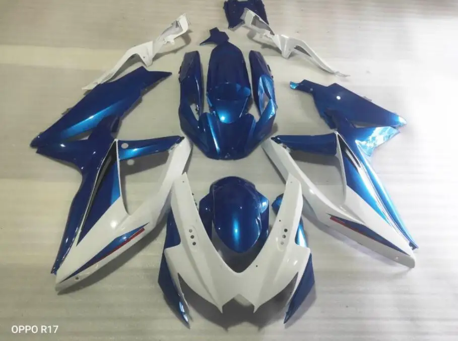 

Stock! New ABS Fairings Kit Fit For GSX-R600 GSX-R750 08 09 10 R600 R750 K8 GSXR 600 750 2008 2009 2010 blue white