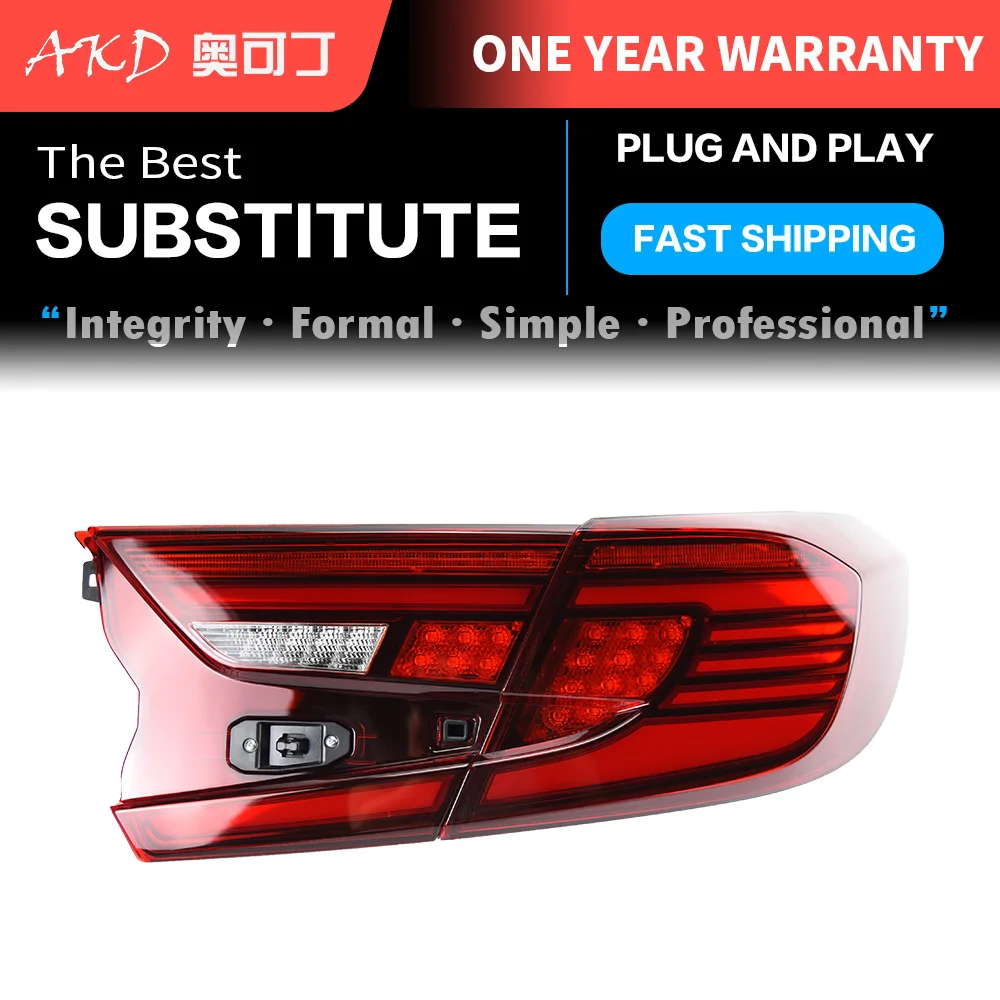 Автомобильный Стайлинг задний фонарь чехол для Honda Accord 2018 2019 задних сигнальных