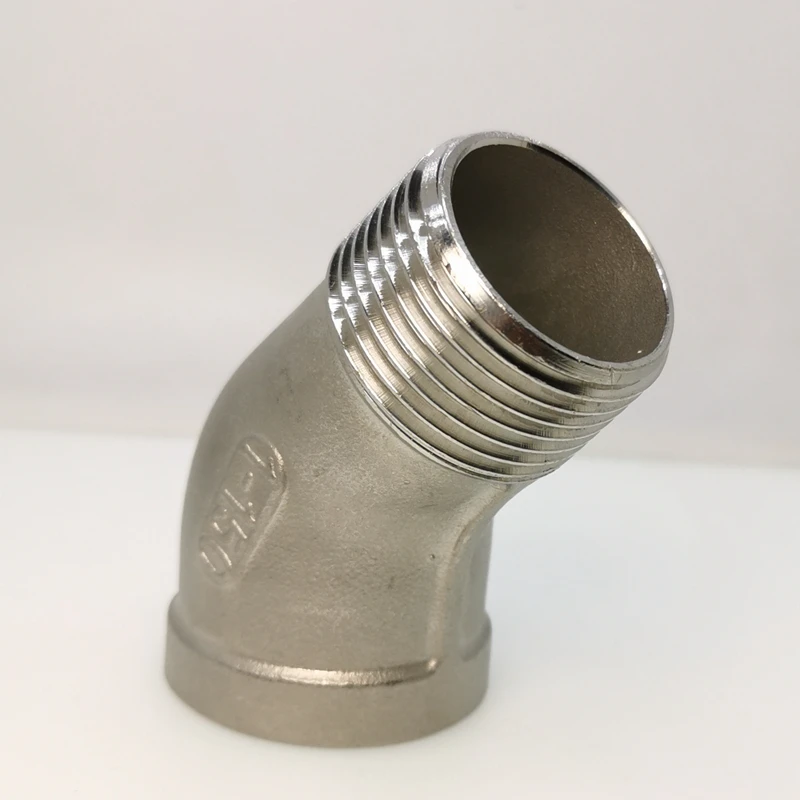1/8 &quot1/4" 3/8 &quot1/2" 3/4 &quot1" Женский х Мужской Локоть улицы резьбы на 45 градусов SS