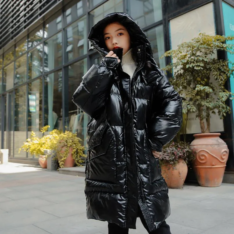 

Детский Зимний пуховик с капюшоном, для мальчиков и девочек, Y3660