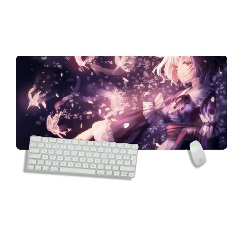 

Cherry Blossom Anime Office Mice Gamer Soft Mouse Pad Desk Table Protect Gamer Large Mouse pad mats Non-slip Laptop Cushion