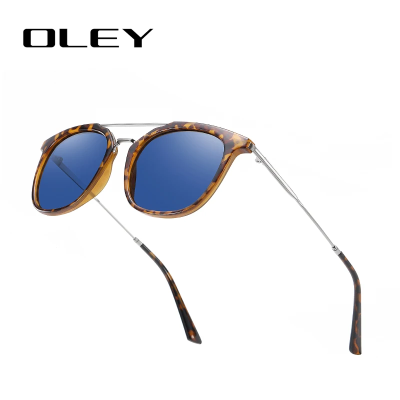 

Солнцезащитные очки OLEY для мужчин и женщин UV-400, поляризационные зеркальные, в металлической оправе, в классическом стиле, для вождения, улич...