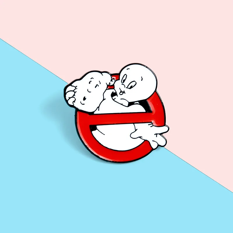 

Adventure Ghost Hunt Brooch For Backpacks Lapel Shirt Enamel Pin Broche for Women Badge Pines Metal Brooches Jewelry Accessories