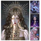 5D алмазная живопись, звездная фантазия, Женский портрет, вышивка крестиком, алмазная вышивка, ручная работа, украшение для дома, подарок