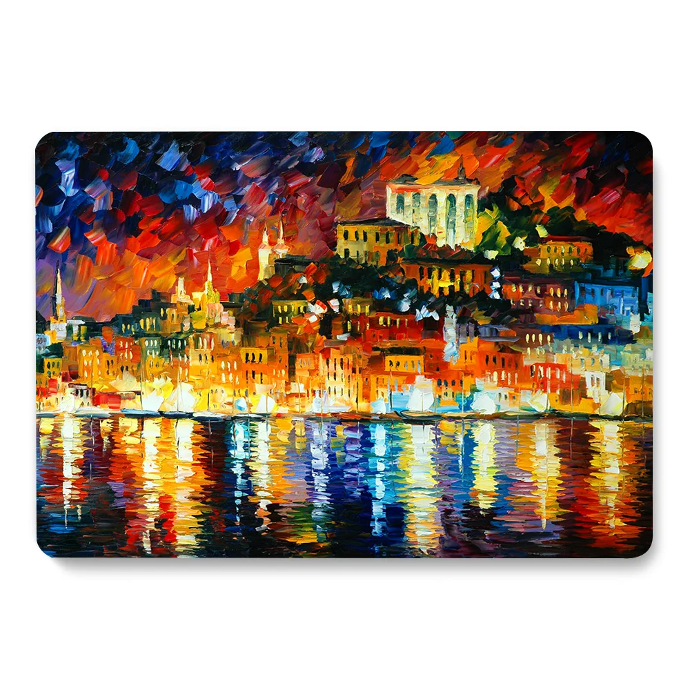 Чехол для ноутбука MacBook Retina Air 11 12 13 3 New Pro 15 4 16 дюймов с рисунком маслом | Компьютеры