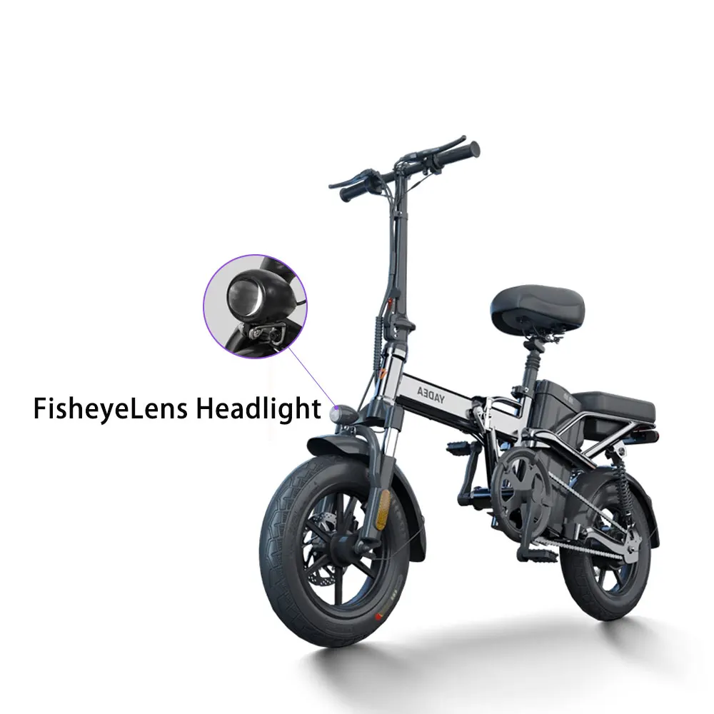 

Mini Electric Bicycle Portable 20AH 40Km/h Unisex Alternative Walk Foldable Smart Lithium Battery Three Step Folding