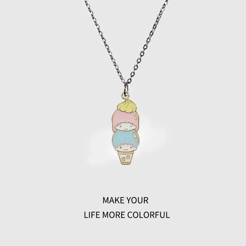 Sanrioed Kawaii Мороженое Kuromi Cinnamoroll Mymelody помпон пурин том LittleTwinStars футболка