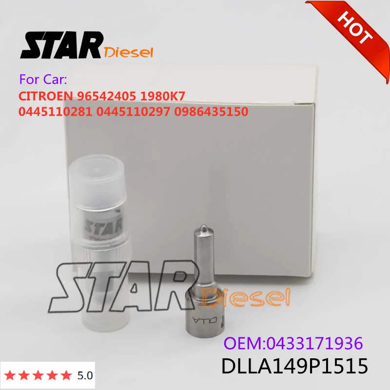 

DLLA149P1515 OEM 0433171936 Injector Nozzle Tips For CITROEN 96542405 1980K7 0445110281 0445110297 0986435150