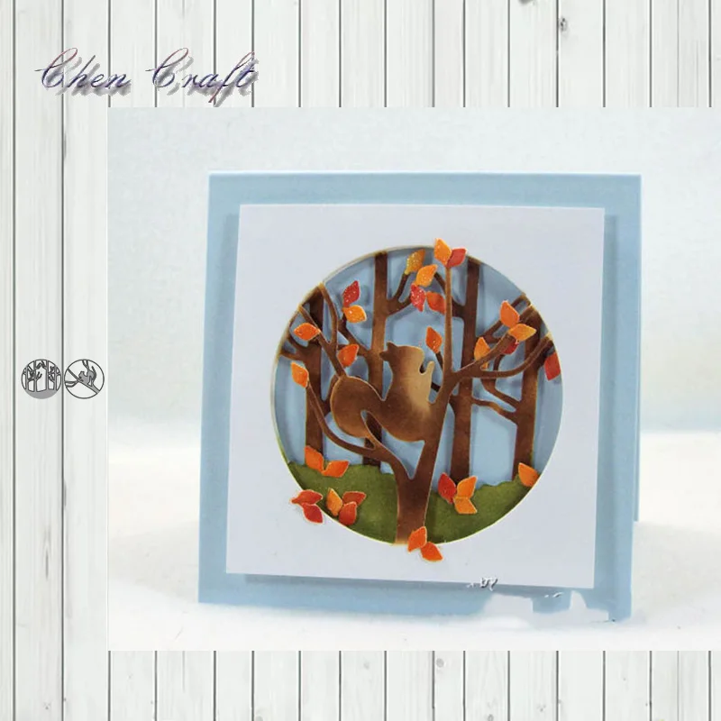 Белка круг металлические режущие штампы трафареты для сделай сам Скрапбукинг