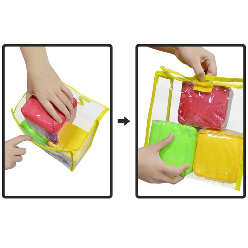 DIY обучение игральные кости карманные квадраты пенные штабелируемые блоки для