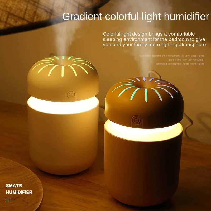 

Air Humidifier Ultrasonic Mini Aromatherapy Diffuser Portable Sprayer USB Essential Oil Atomizer LED Lamp for Home Car