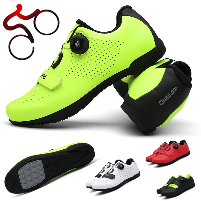 

Men Cycling Shoes Outdoor Professional Trainers Racing Rode Bike Shoes Non-locking MTB Sneakers Women Mountain Bike Shoes 36-46