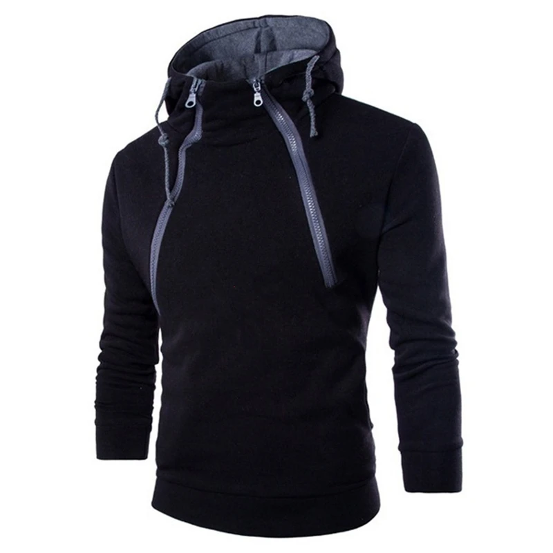 

Unisex Men's Hoodie Casual Solid Color Spring Autumn Pullover Double Chain Cotton Harajuku Men's Hoodie