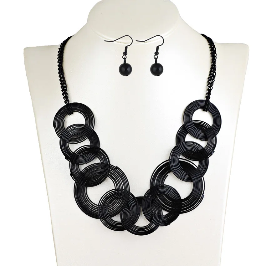 Модные ювелирные изделия металлические простые катушки атмосферное ожерелье