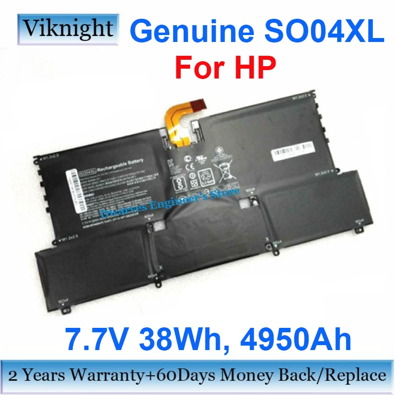 Оригинальный 7 V 38Wh SO04XL Аккумулятор для ноутбука HP Spectre 13 843534 1C1 844199 855 HSTNN IB7J S004XL SOO4XL