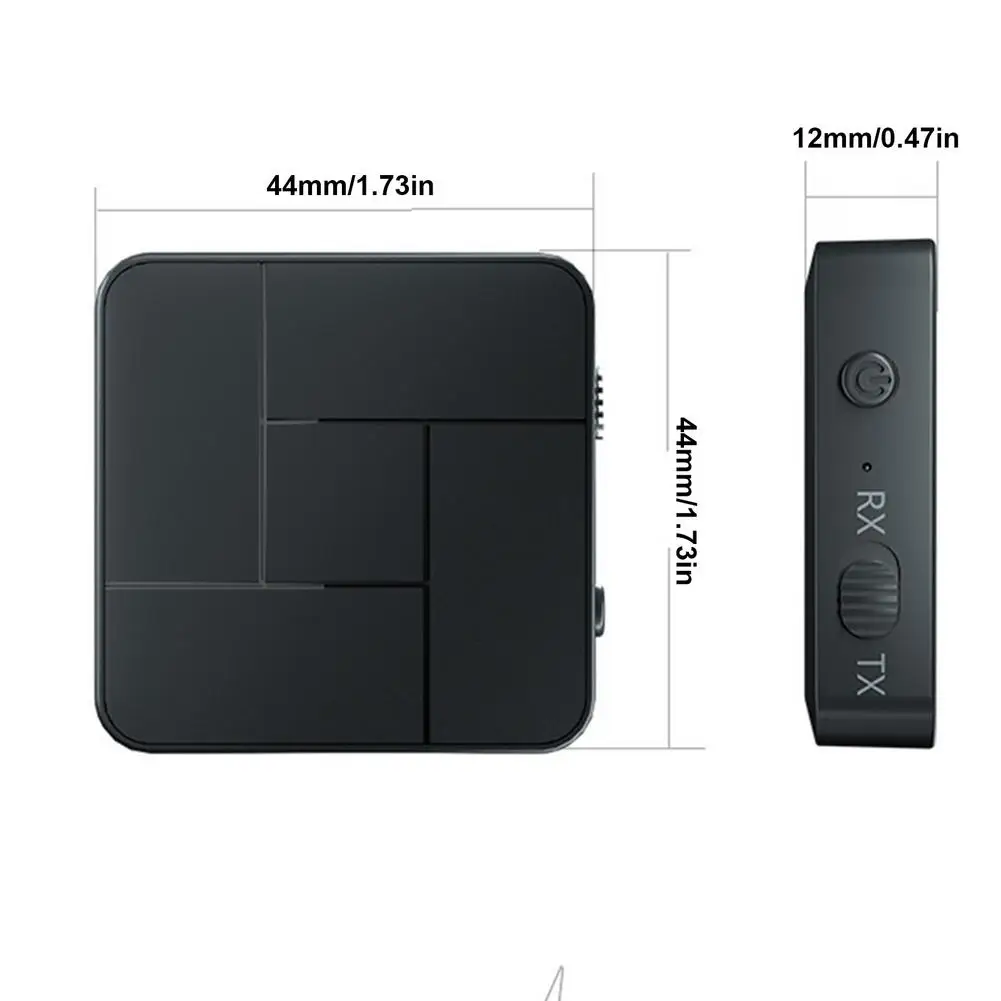 

Bluetooth 5.0 Transmitter 3.5mm Jack Wireless Audio Adapter Receiver For Headphones Speakers