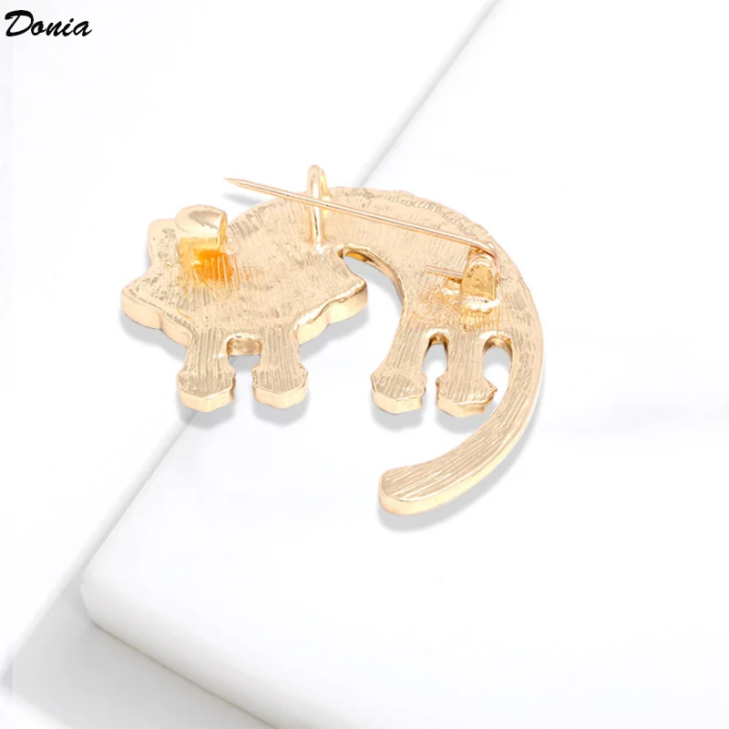 

Donia Jewelry Fashion cute enamel kitten brooch alloy animal corsage ladies clothing accessories pin temperament