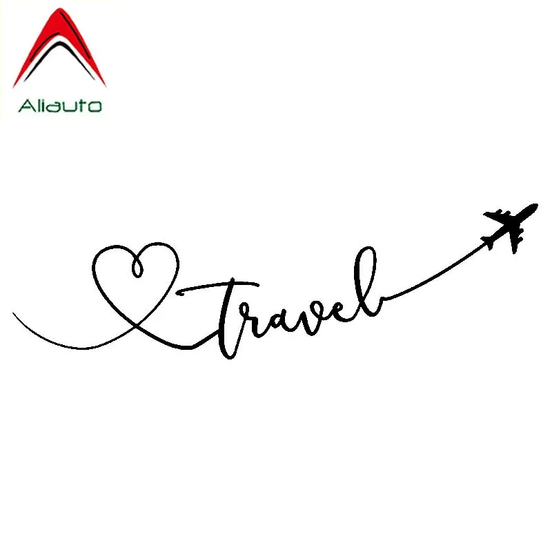 Интересная мультяшная наклейка Aliauto для автомобиля путешествий самолета