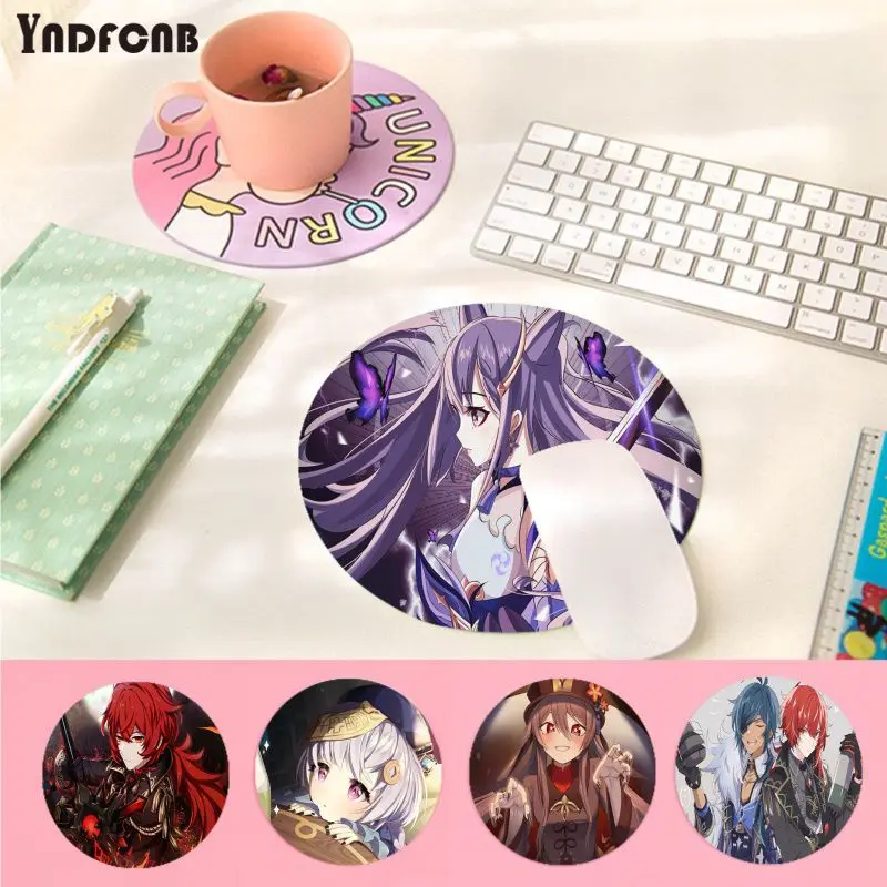 

YNDFCNB Beautiful Anime Genshin Impact Natural Rubber Gaming mousepad Desk Mat Anti-Slip Laptop PC Mice Pad Mat gaming Mousepad