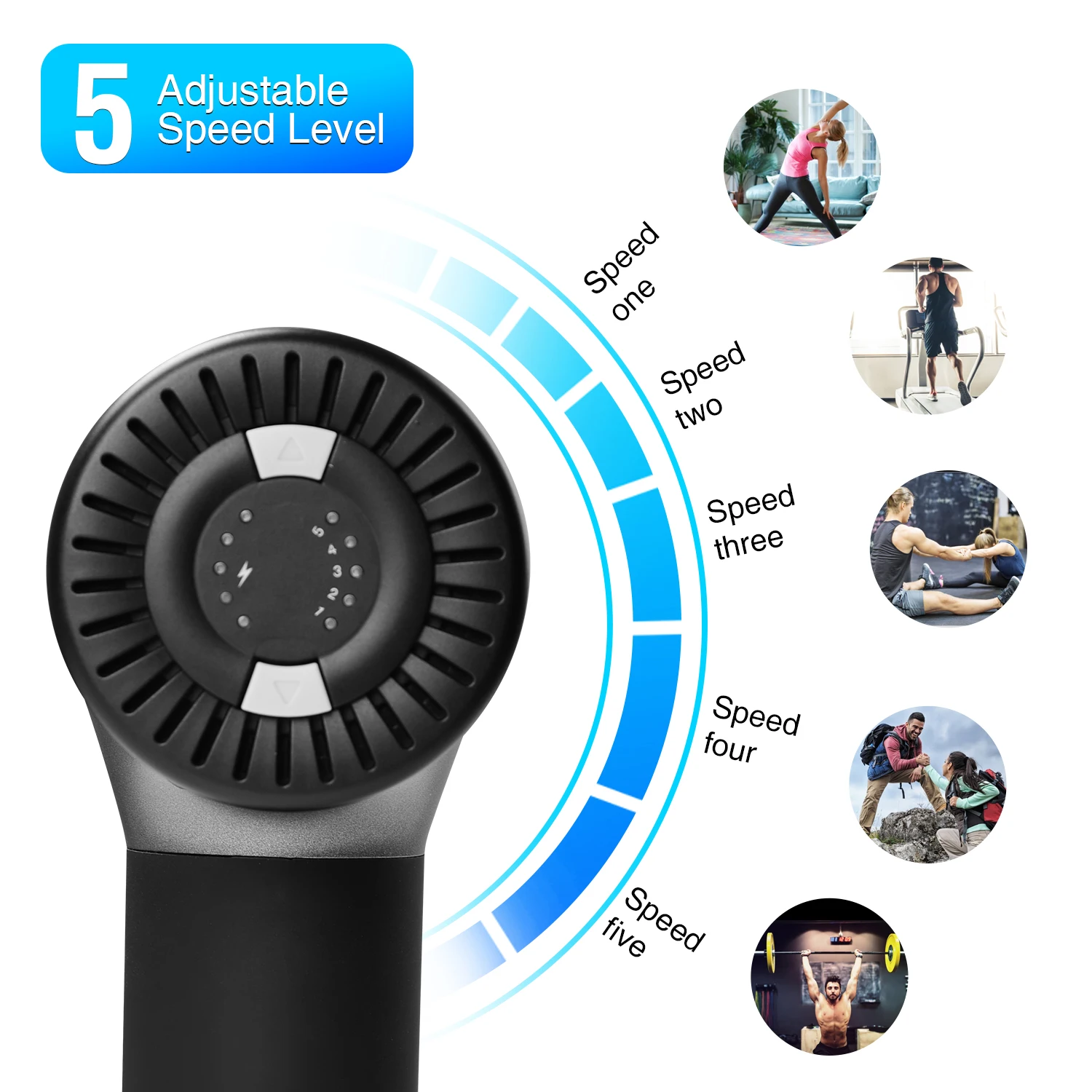 Высокочастотный мышечный массажный пистолет для управления болью Релаксация