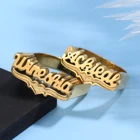 Женское кольцо в стиле хип-хоп, Золотое кольцо с именем на заказ, кольцо в форме сердца из нержавеющей стали с надписью в стиле панк, на Рождество, 2021