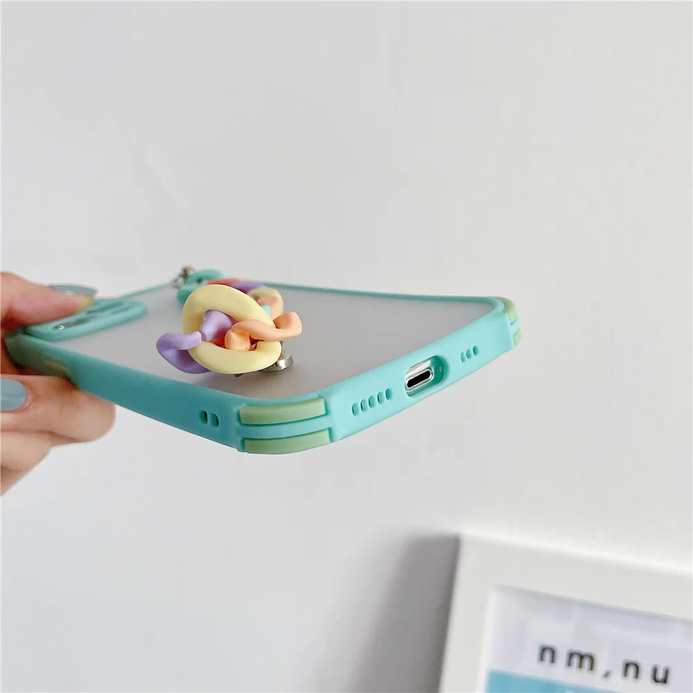 phone case for xiaomi redmi note 9 pro 10 10s 9s 9c 9a 9t 8 8t 8a 10t case 3d wrist chain shockproof transparent soft back cover free global shipping