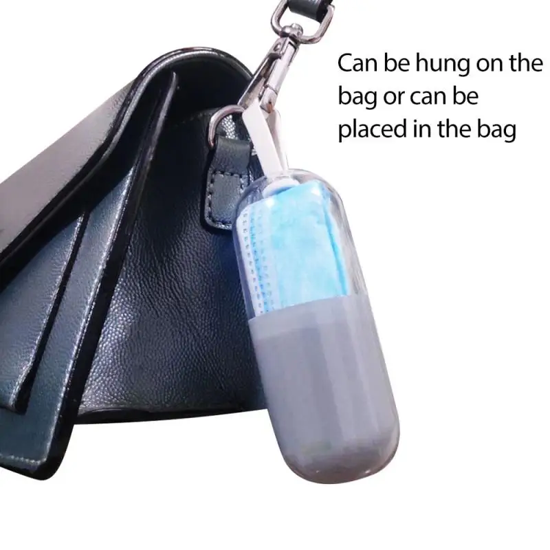 3 шт. Портативный маска для лица хранения Многоразовые маски чехол временные