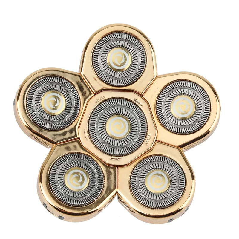 

Shaver Replacement Heads Razor Blade Shavers Blade For Men 6 Blades Head Replacement Head Bald Head Shaver Blade