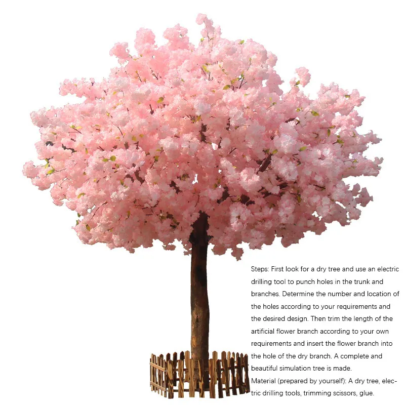 Ветка цветущей вишни 20 шт. розовое украшение свадебная АРКА цветение вечерние