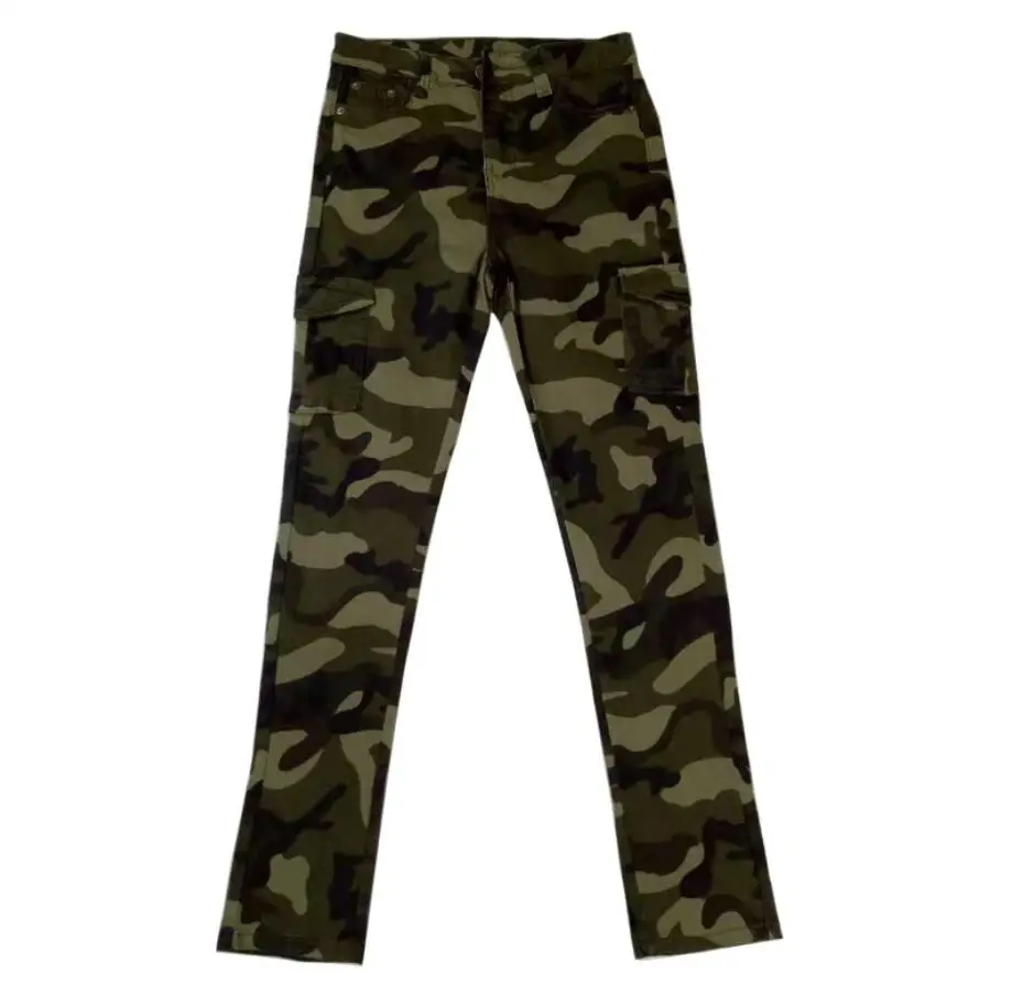 

Women Cargo Pant Slim pencil Pants 2020 New Casual Camouflage Women Camo Skinny Pocket pants trousers r2370
