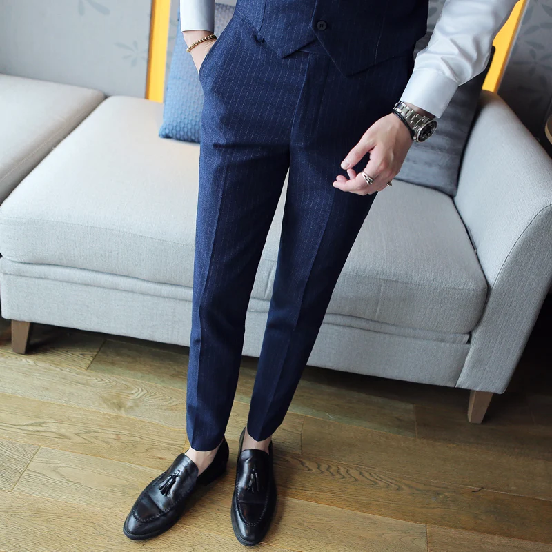 2020 новые мужские весенне-осенние модные деловые повседневные длинные брюки