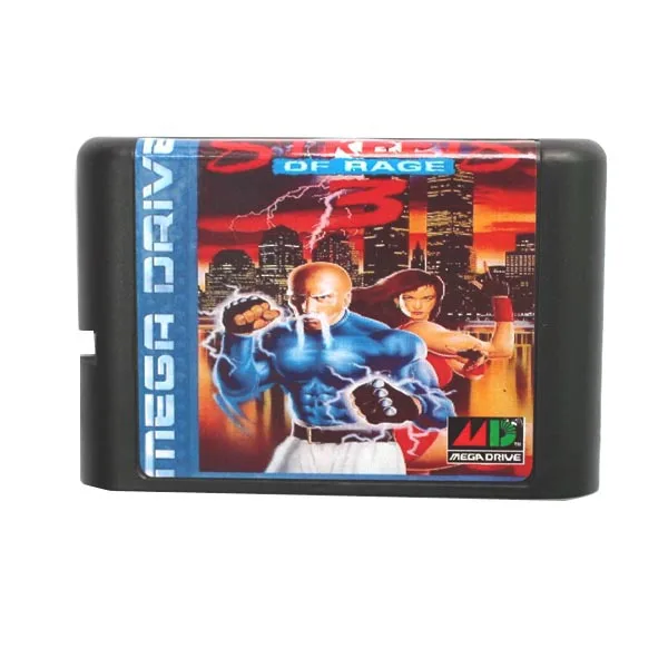 Самая популярная игровая карточка Sega MD-Street Of Rage 3 III NTSC-USA для 16-битной MD игровой