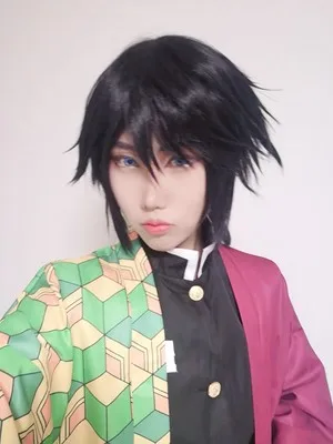 Аниме! Demon Slayer: Kimetsu no Yaiba Tomioka Giyuu Combat gear, костюм для косплея, наряд на Хэллоуин, новинка