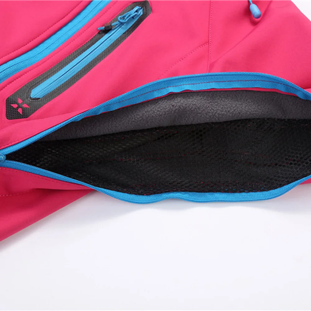 CHAMSGEND Outdoor Women's Softshell Jacket Jacket Jacket Solid Color Jacket Dropshipping