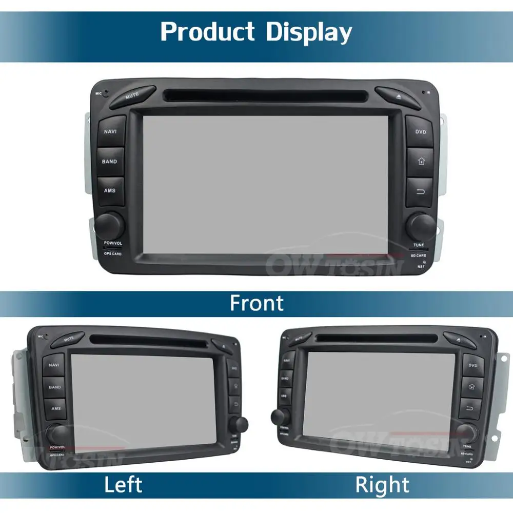 Автомобильный DVD-плеер 7 &quotIPS Android 9 0 8Core 4G 64G для Mercedes Benz W203 209 CLK ML W168 Viano Vito W463 GPS