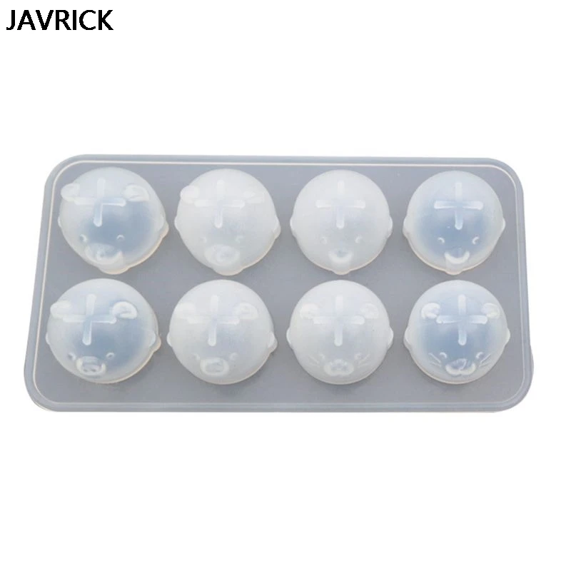

Crystal Epoxy Mould DIY Pendant Key Chain Cartoon Chicken Bear Shape Moulds Handmade High Mirror Silicone Mold