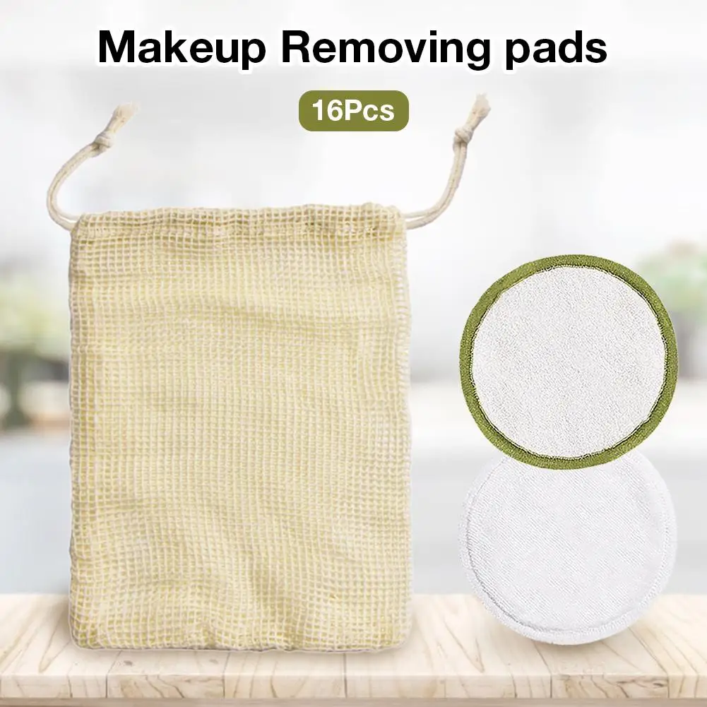 

Reusable Cotton Pads Makeup Remover Cotton Rounds Washable Bamboo Fiber Makeup Remover Pad Skin Cleaning Pads Makeup Remover
