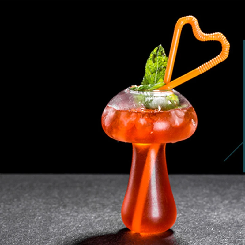 Бокал для коктейлей в форме гриба из молекулярного стекла 3 шт.|Коктейльный