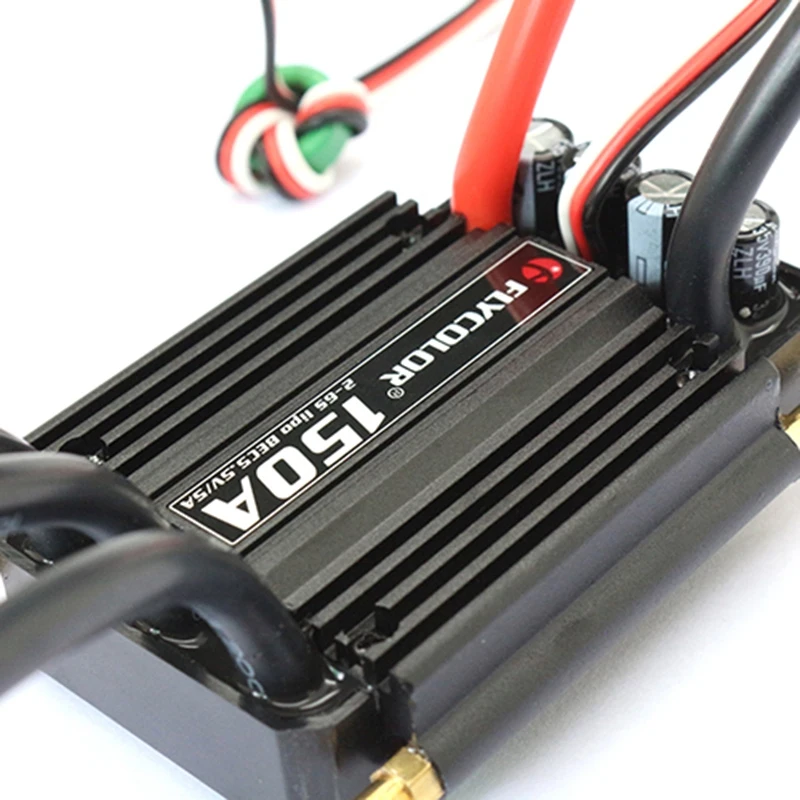 flycolor 150a бесщеточный esc для rc лодки 2 6s с