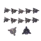 12 шт., декоративные уголки для мебели, антикварные украшения, подарок, деревянная искусственная защита для углов ног, Ретро Чехол, металлический защитный чехол