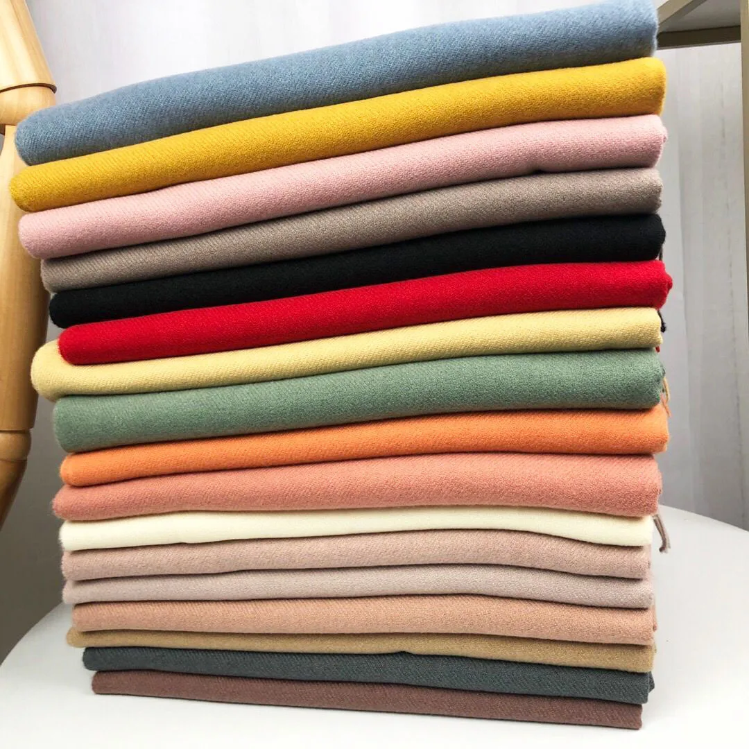 Шарф женский однотонный кашемировый длинный шарф карамельных цветов в Корейском