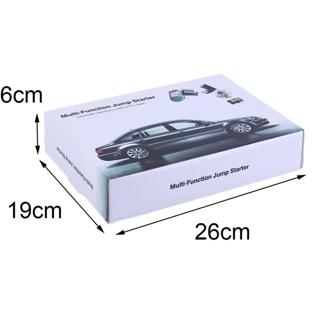 Портативный 4USB прыжок staeter порт ЖК-дисплей Автомобильный Автомобиль пусковое устройство автомобиля аварийное зарядное устройство усилитель Банк питания зарядное устройство
